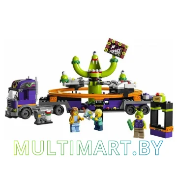 Конструктор LEGO City 60313 Грузовик с космической каруселью картинка 4